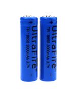 1 paire de batterie Li-ion rechargeable Ultrafire TR 18650 3000 mAh 3.7V