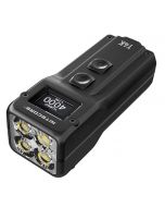 NiteCore T4K 4000 Lumens Lampe de poche porte-clés portable 4 LED Super Bright Light Batterie intégrée utilisant le chargement USB-C