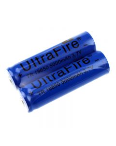 Batterie Non Protégée Rechargeable Rechargeable De Ultrafire TR 18650 3.7V 5000Mah Li-Ion (1 Paire)