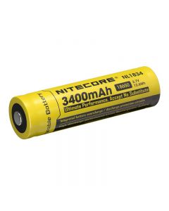 Nitecore Nl1834 18650 Batterie Li-Ion Protégée De La Batterie 3.7V 3400Mah (1Pc)