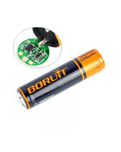 Boruite 2200Mah 18650 Batterie Rechargeable Pcb Protégé 18650 Batteries Batterie-1 Pc