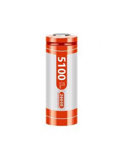 Batterie Li-ion rechargeable Archon 26650 3.7V 5100mAh avec plaque de protection -1pc