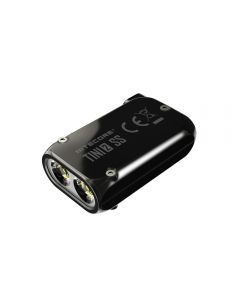 Nitecore TINI2 SS Mini Keychain Light Version en Acier Inoxydable EDC USB-C Lampe de Poche Rechargeable LED Key Light, avec Batterie Li-ion