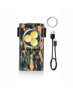 Lightmalls EDC USB Type-C Rechargeable Forte Lumière Portable Pêche Lampe de Poche Magnétique