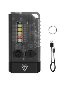 Mini lampe de travail portative à aspiration magnétique, 365nm, 1000lm, USB-C, Rechargeable, Buzzer, lampe de poche