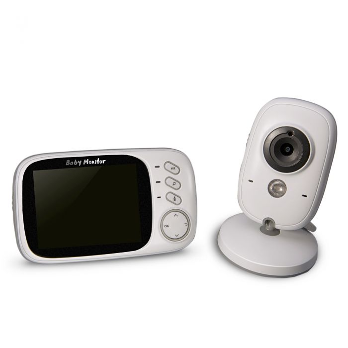 Babyphone vidéo camera sécurité sans fil avec écran LED vision nocture 
