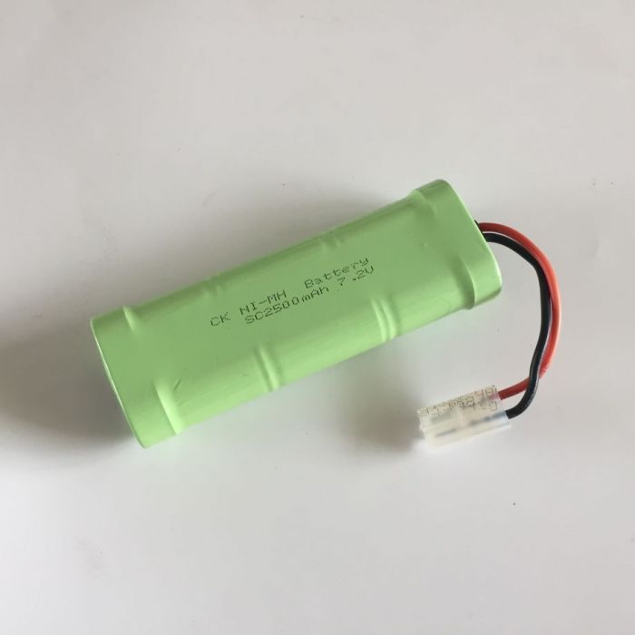 7.2V 2500Mah Sc (3 + 3) Nimh Rc Blanc Battery Paet Batterie