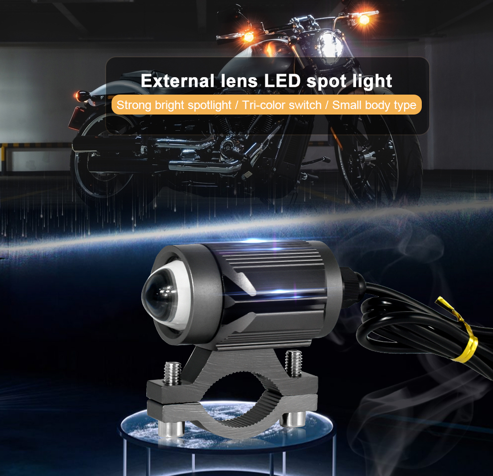 Led projecteur lentille moto phare - Équipement moto